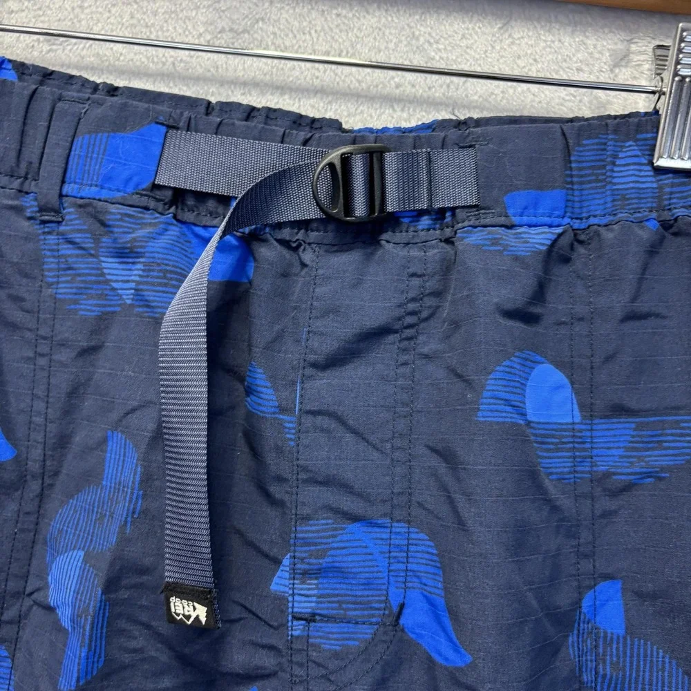 REI Co-op Ripstop Amphibian Shorts Mens XL Blue Belted Beach Outdoors Quick Dry